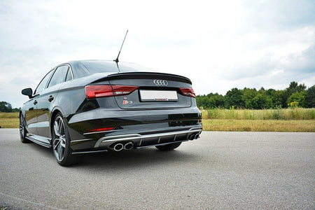 Rear Splitter suitable for Audi S3 8V FL Hatchback / Sportback / Sedan