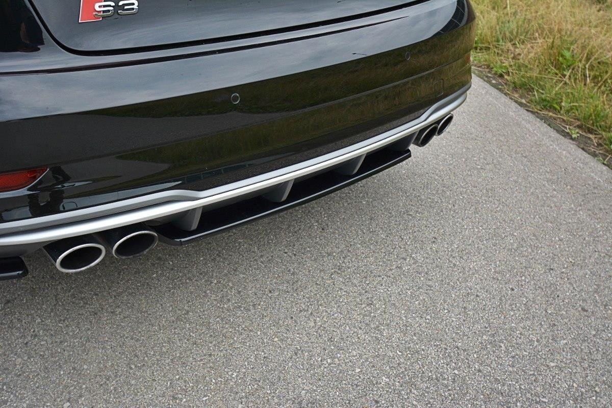 Rear Splitter suitable for Audi S3 8V FL Hatchback / Sportback / Sedan