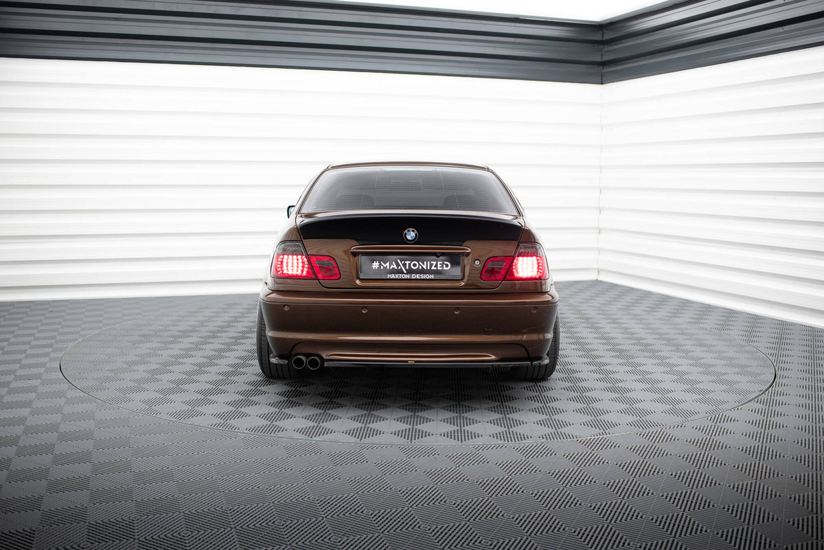 Rear Splitter suitable for BMW 3 E46 MPACK COUPE (with vertical bars)