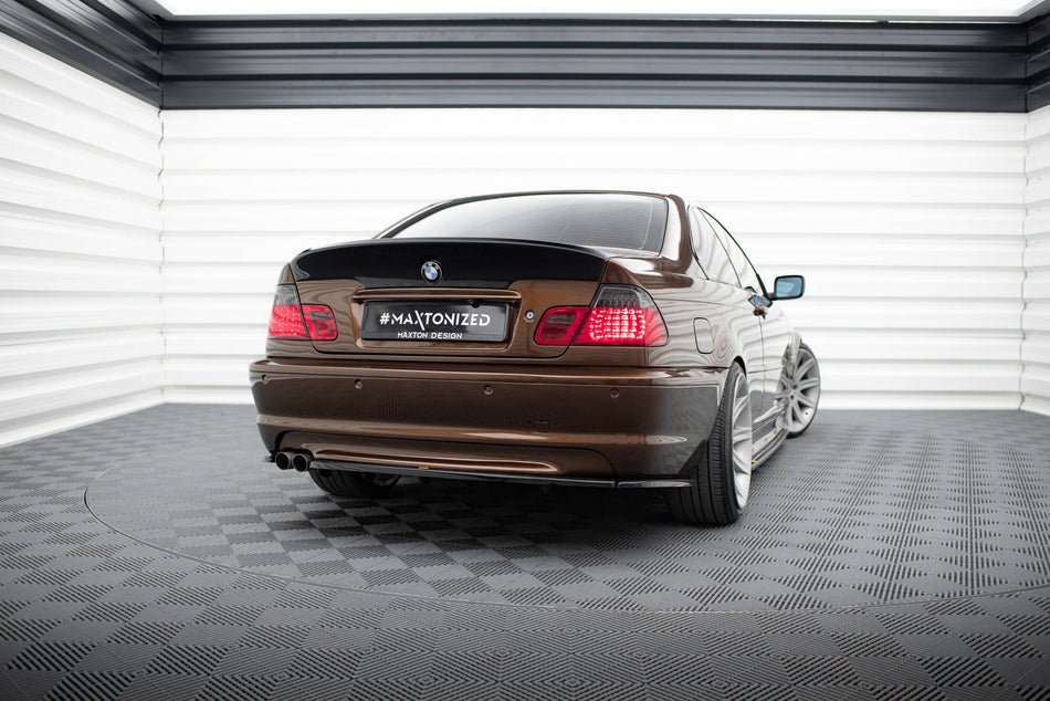 Rear Splitter suitable for BMW 3 E46 MPACK COUPE (with vertical bars)