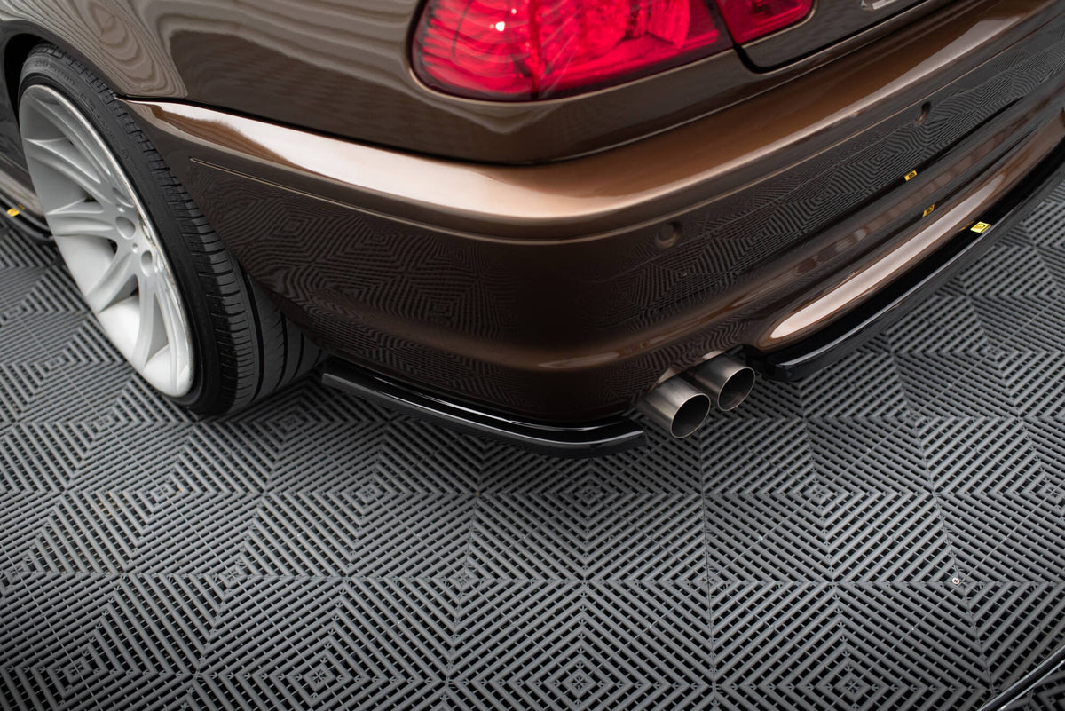 Rear Splitter suitable for BMW 3 E46 MPACK COUPE (with vertical bars)