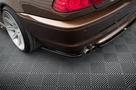 Rear Splitter suitable for BMW 3 E46 MPACK COUPE (with vertical bars)