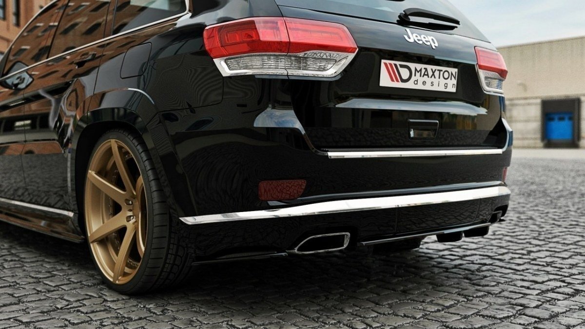 Rear Splitter suitable for Jeep Grand Cherokee WK2 Summit FACELIFT (with a vertical bar)