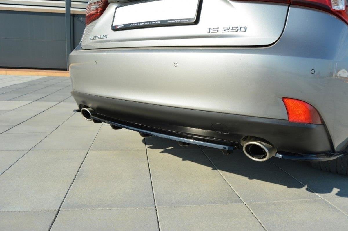 Rear Splitter suitable for Lexus IS Mk3 T (with vertical bars)