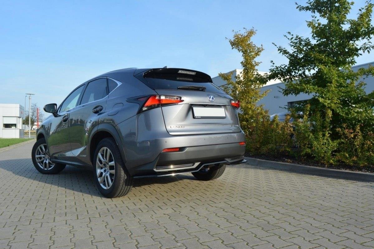 Rear Splitter suitable for Lexus NX Mk1 H (with vertical bars)