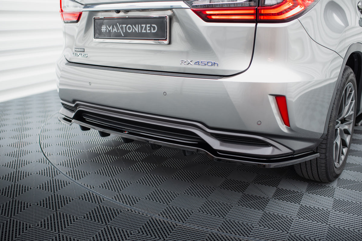 Rear Splitter suitable for Lexus RX Mk4 H (with vertical bars)