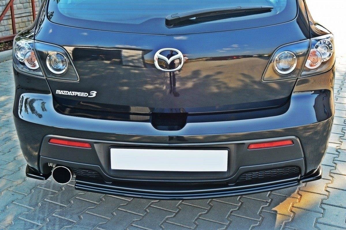 Rear Splitter suitable for Mazda 3 MPS MK1 PREFACE US-Spec Version (without vertical bars)