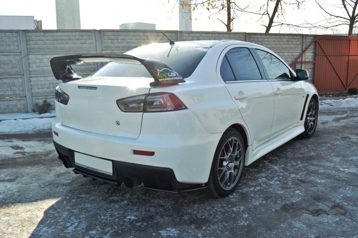 Rear Splitter suitable for Mitsubishi Lancer Evo X (with vertical bars)