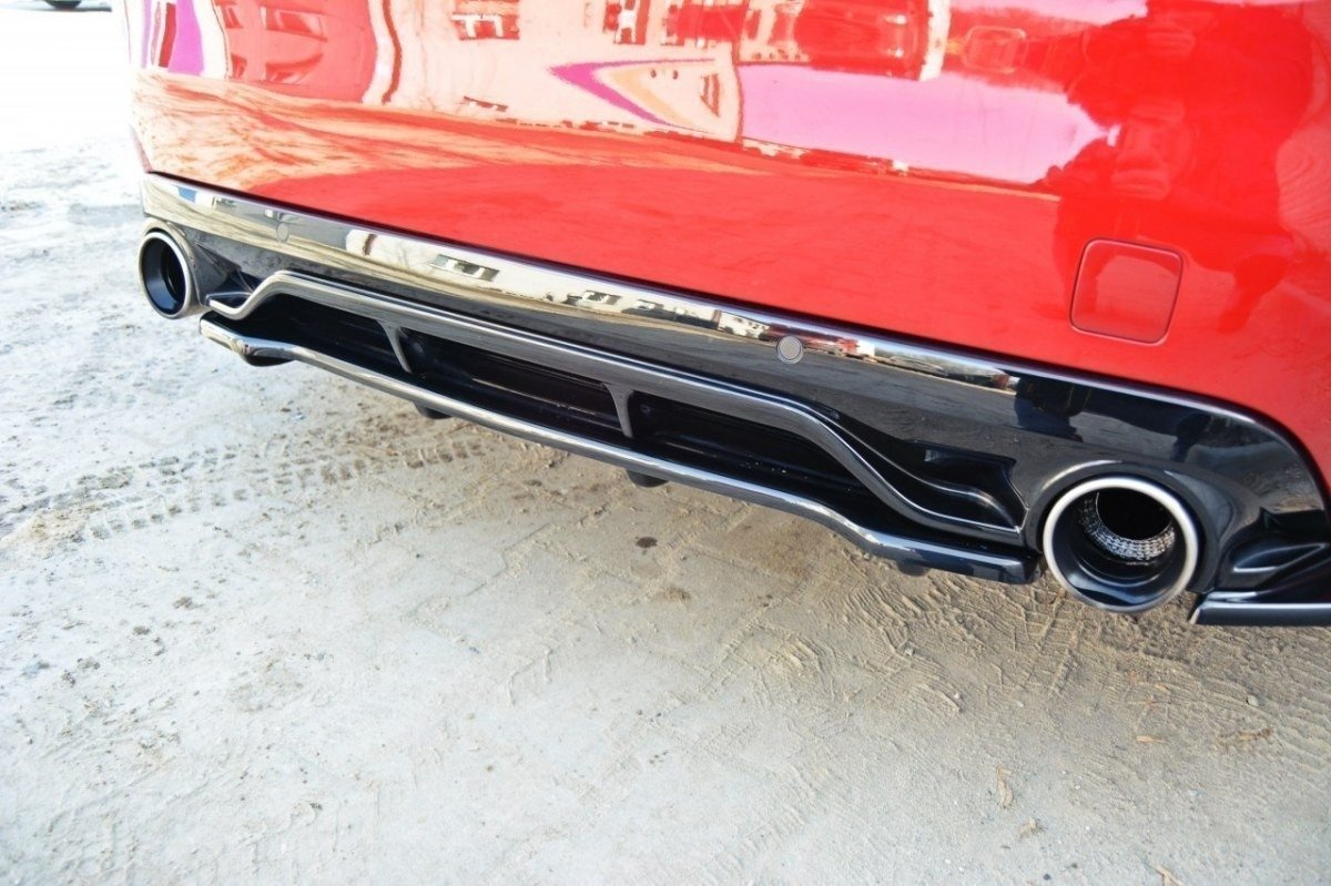 Rear Splitter suitable for Peugeot 308 II GTI (with vertical bars)