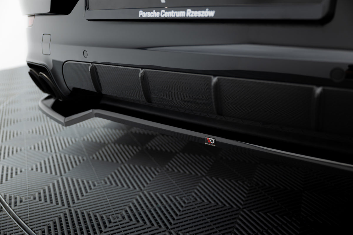 Rear Splitter suitable for Porsche Cayenne Sport Design / Turbo SUV / Coupe Mk3 Facelift