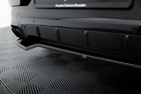 Rear Splitter suitable for Porsche Cayenne Sport Design / Turbo SUV / Coupe Mk3 Facelift