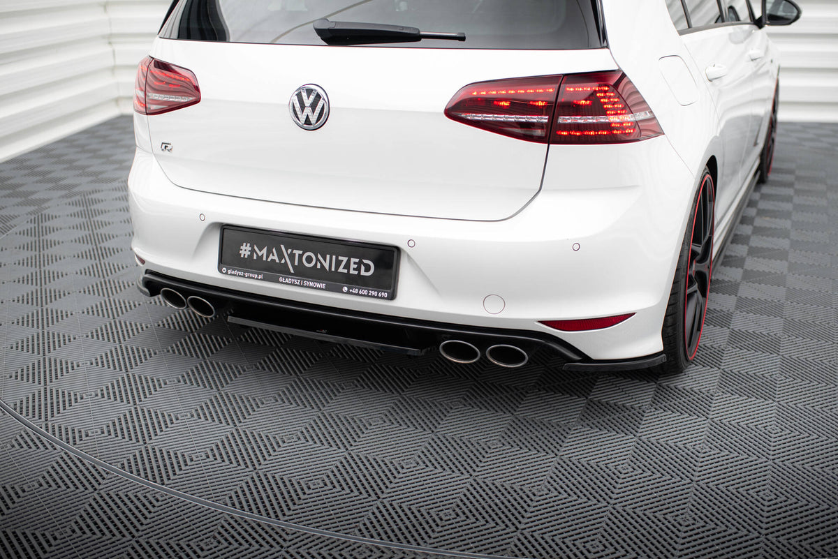 Rear Splitter suitable for VW GOLF VII R (with vertical bars)