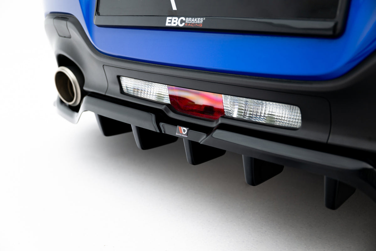 Rear Splitter (with vertical bars) V.1 + Flaps suitable for Subaru BRZ Mk2