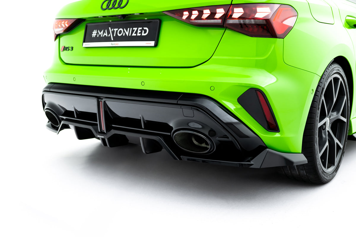 Rear Splitter (with vertical bars) V.1 suitable for Audi RS3 Sportback 8Y Facelift