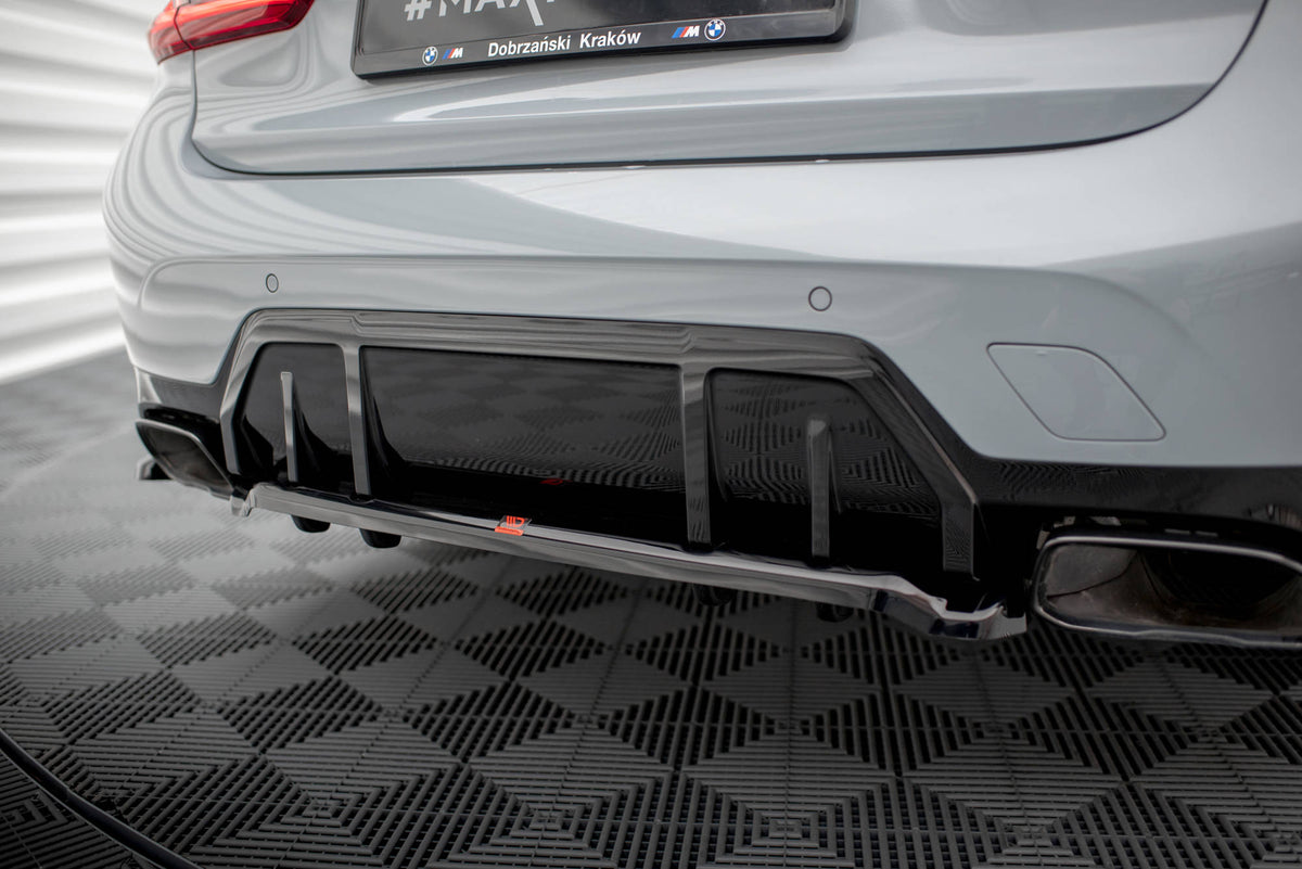 Rear Splitter (with vertical bars) V.1 suitable for BMW M340i G20 / G21 Facelift