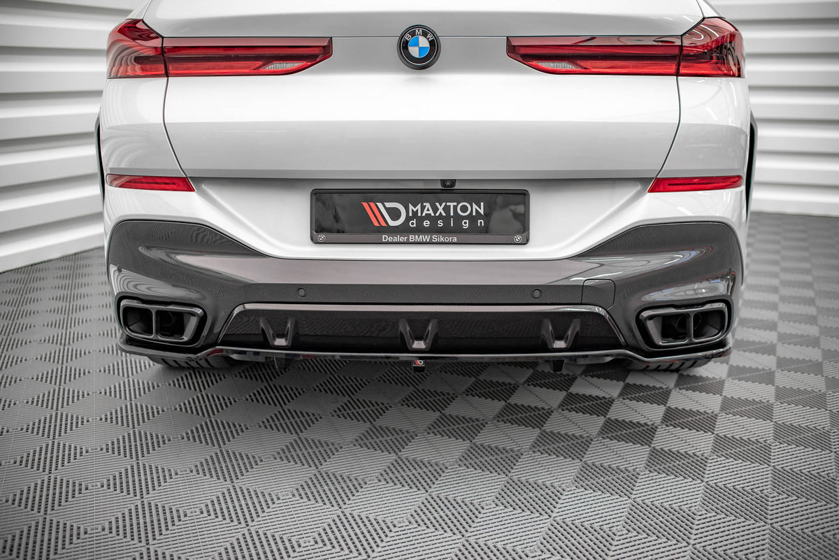 Rear Splitter (with vertical bars) V.1 suitable for BMW X6 M-Pack G06