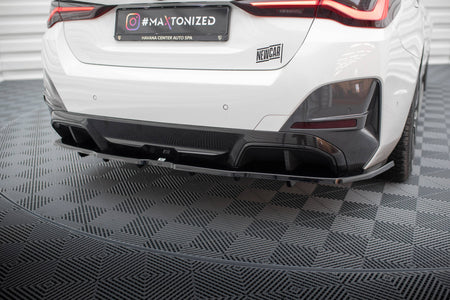 Rear Splitter (with vertical bars) V.1 suitable for BMW i4 M-Pack G26