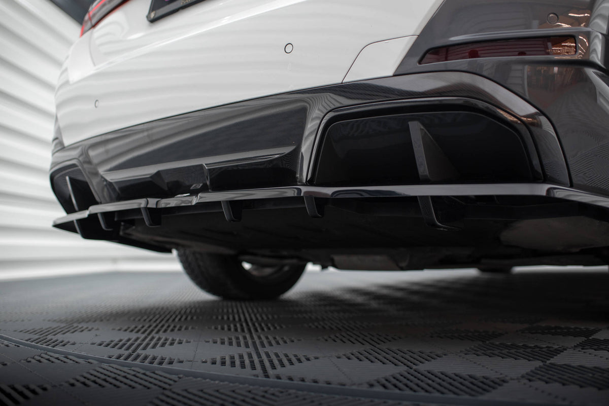 Rear Splitter (with vertical bars) V.1 suitable for BMW i4 M-Pack G26