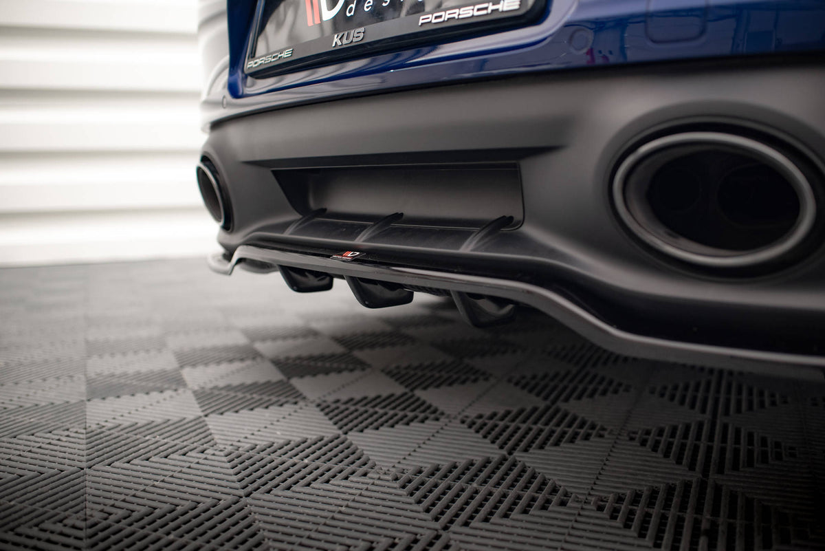 Rear Splitter (with vertical bars) V.1 suitable for Porsche 911 Carrera Aero / Carrera GTS 992