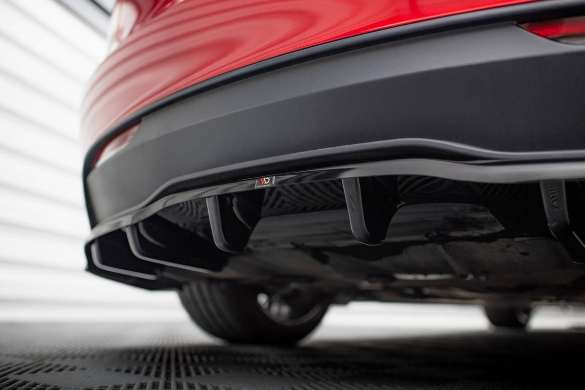 Rear Splitter (with vertical bars) V.1 suitable for Tesla Model 3 Project Highland(Facelift)