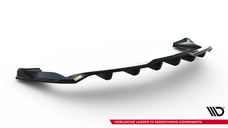 Rear Splitter (with vertical bars) V.1 suitable for Tesla Model S Plaid Mk1 Facelift