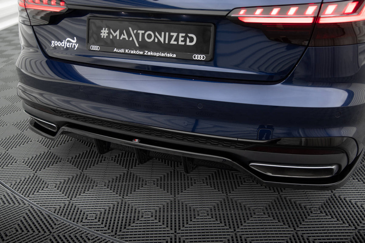 Rear Splitter (with vertical bars) V.2 suitable for Audi A4 S-Line B9 Facelift