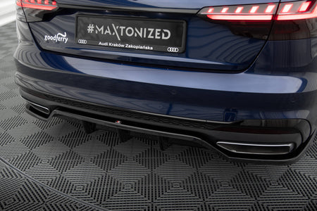 Rear Splitter (with vertical bars) V.2 suitable for Audi A4 S-Line B9 Facelift