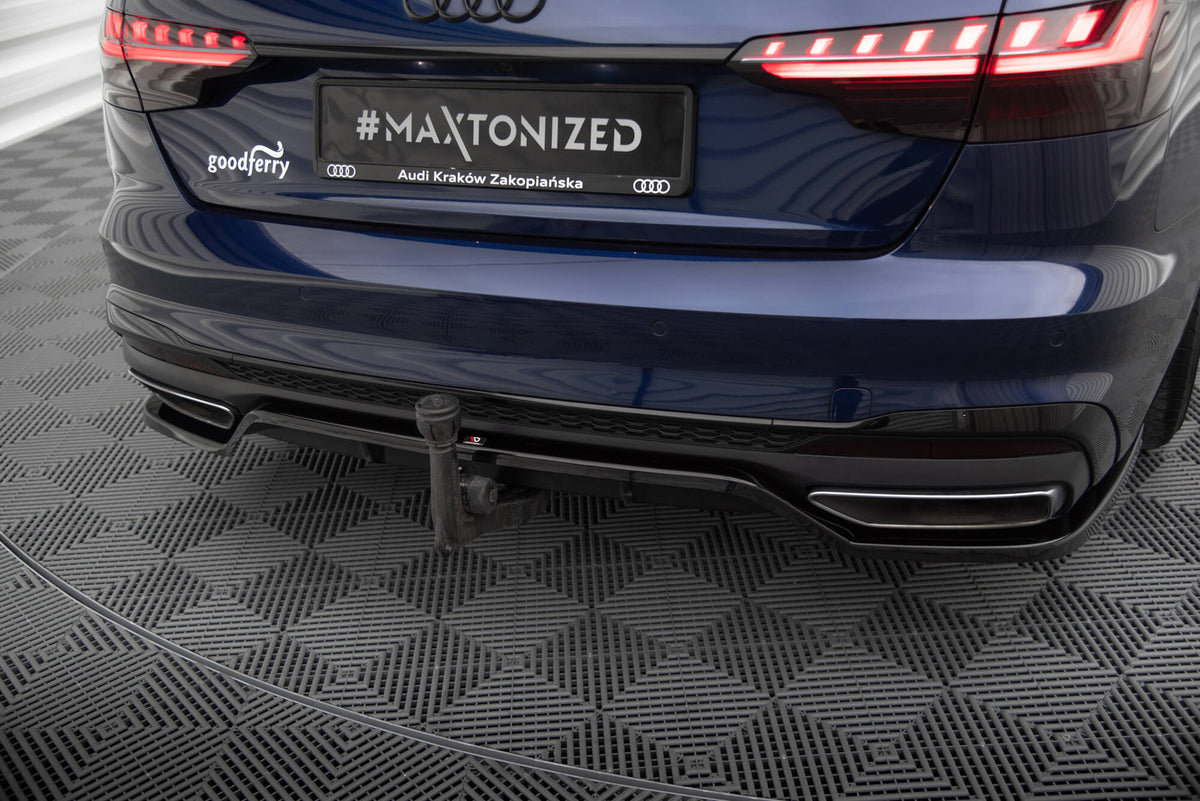 Rear Splitter (with vertical bars) V.2 suitable for Audi A4 S-Line B9 Facelift