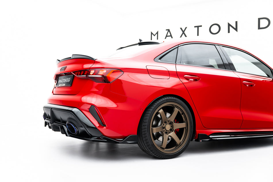 Rear Splitter (with vertical bars) V.2 suitable for Audi RS3 Sedan 8Y Facelift