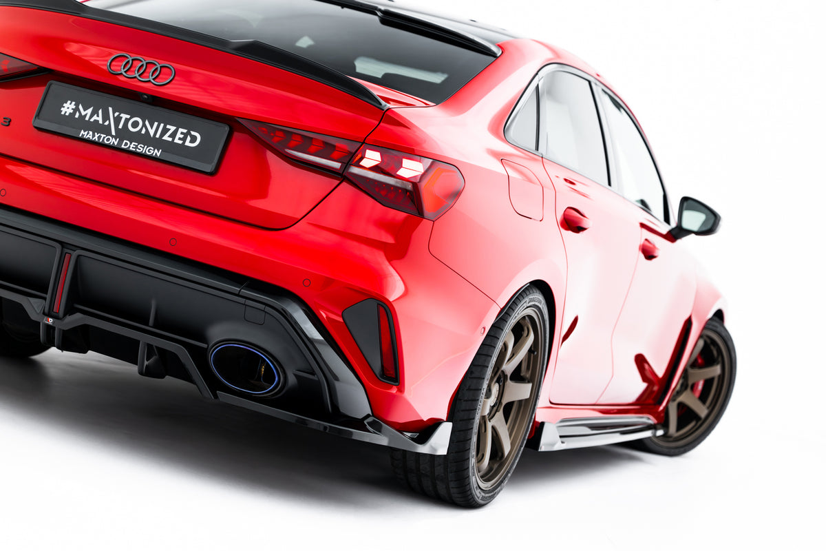 Rear Splitter (with vertical bars) V.2 suitable for Audi RS3 Sedan 8Y Facelift