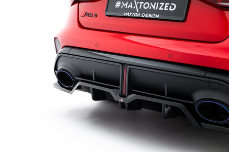 Rear Splitter (with vertical bars) V.2 suitable for Audi RS3 Sedan 8Y Facelift