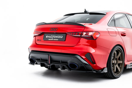 Rear Splitter (with vertical bars) V.2 suitable for Audi RS3 Sedan 8Y Facelift
