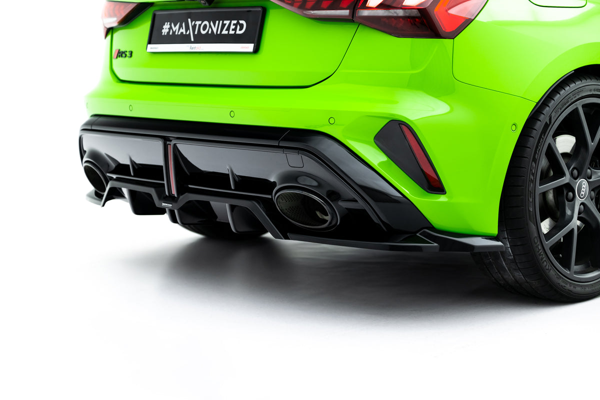 Rear Splitter (with vertical bars) V.2 suitable for Audi RS3 Sportback 8Y Facelift