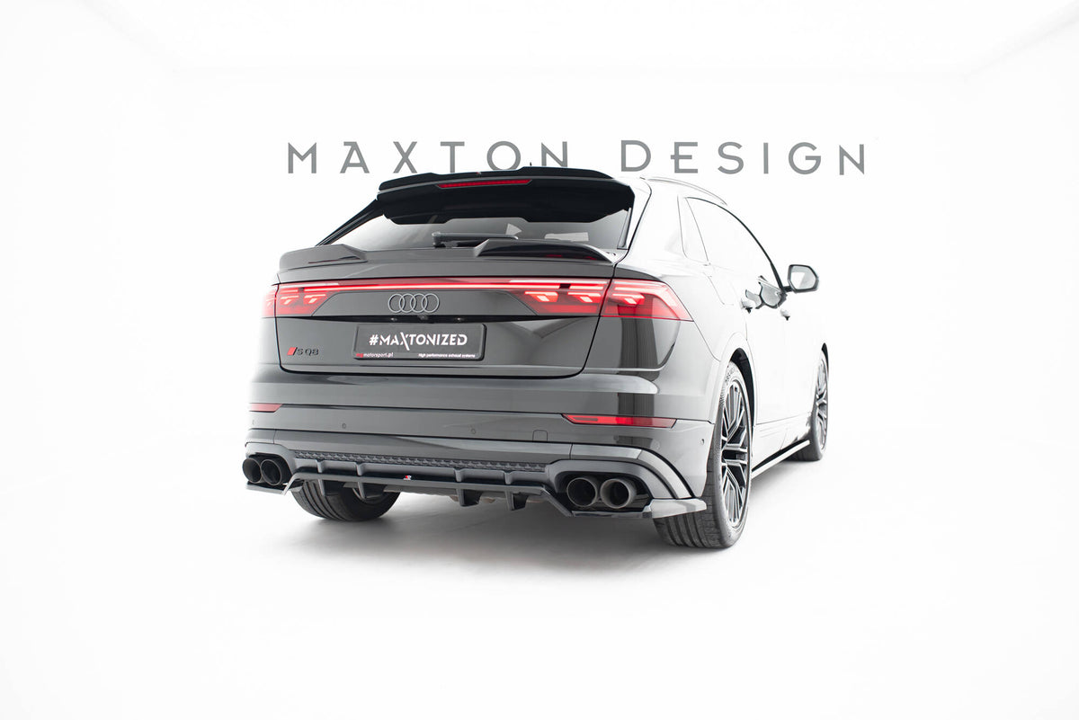 Rear Splitter (with vertical bars) V.2 suitable for Audi SQ8 / Q8 S-Line Mk1 Facelift