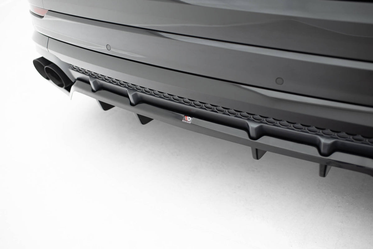 Rear Splitter (with vertical bars) V.2 suitable for Audi SQ8 / Q8 S-Line Mk1 Facelift
