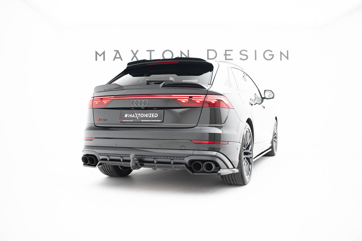Rear Splitter (with vertical bars) V.2 suitable for Audi SQ8 / Q8 S-Line Mk1 Facelift