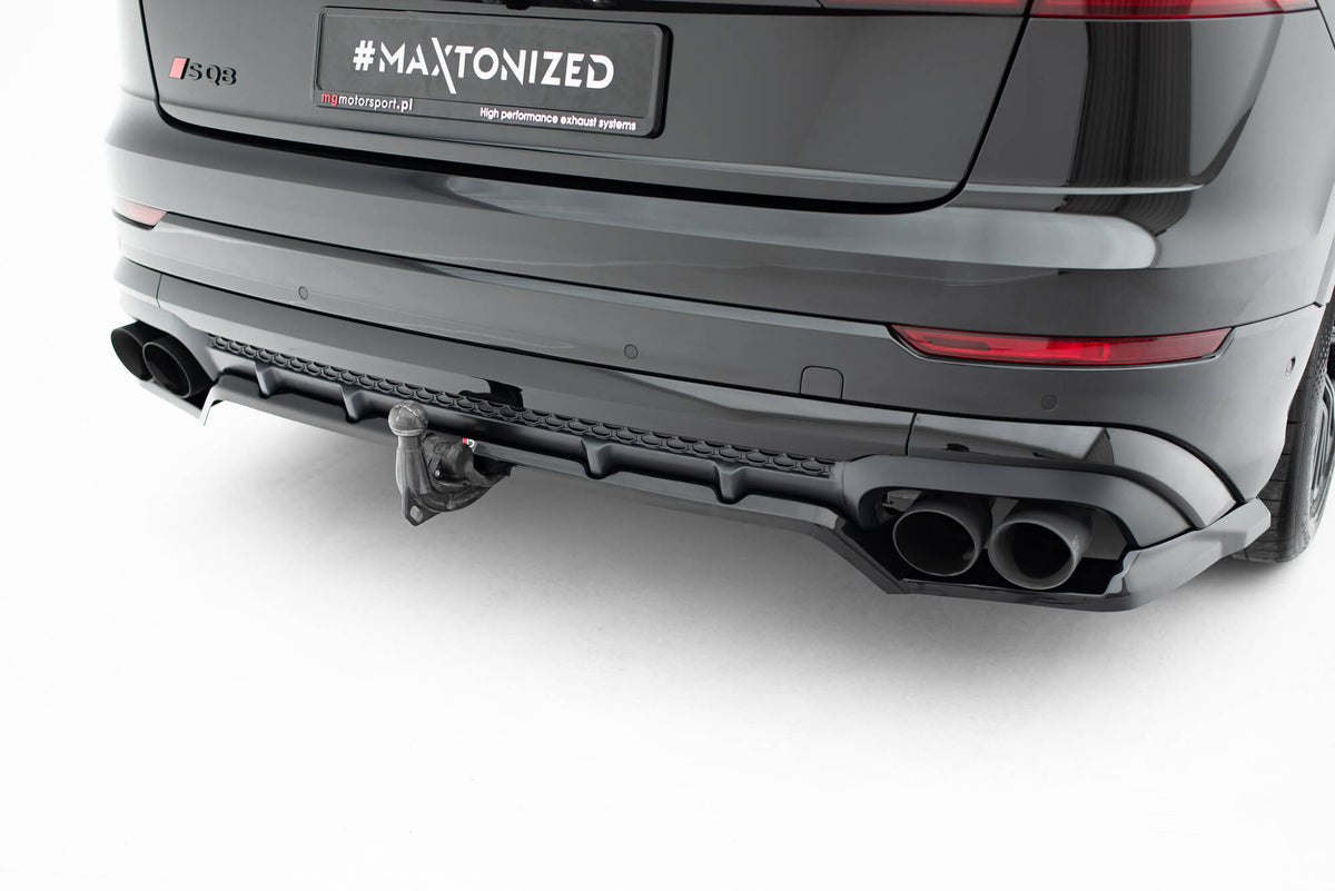 Rear Splitter (with vertical bars) V.2 suitable for Audi SQ8 / Q8 S-Line Mk1 Facelift