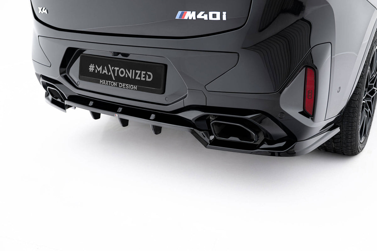 Rear Splitter (with vertical bars) V.2 suitable for BMW X4 M-Pack G02 Facelift