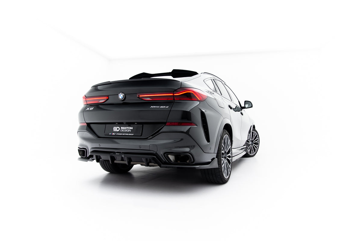 Rear Splitter (with vertical bars) V.2 suitable for BMW X6 M-Pack G06 Facelift