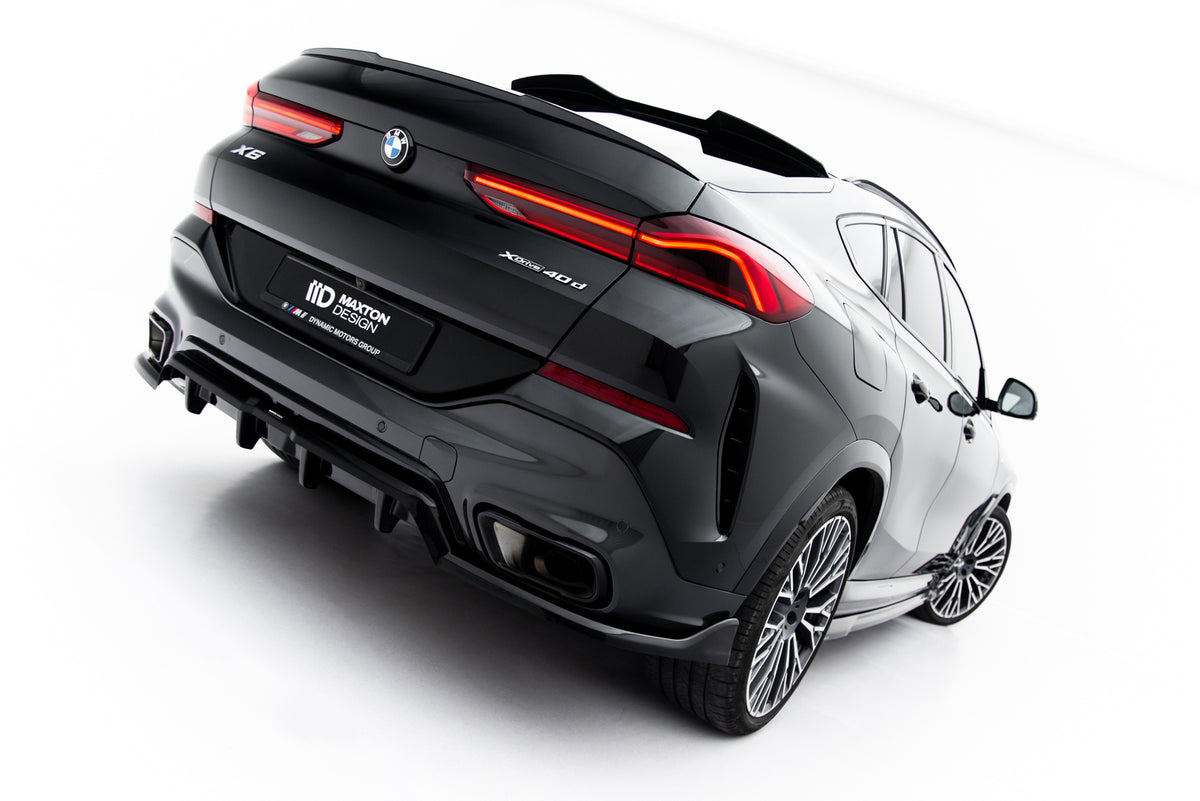 Rear Splitter (with vertical bars) V.2 suitable for BMW X6 M-Pack G06 Facelift