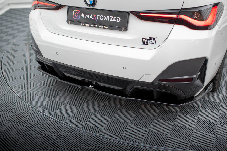 Rear Splitter (with vertical bars) V.2 suitable for BMW i4 M-Pack G26