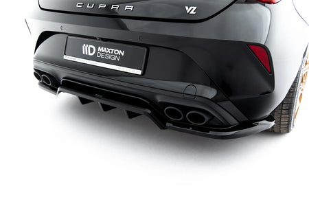 Rear Splitter (with vertical bars) V.2 suitable for Cupra Leon Hatchback Mk1 Facelift
