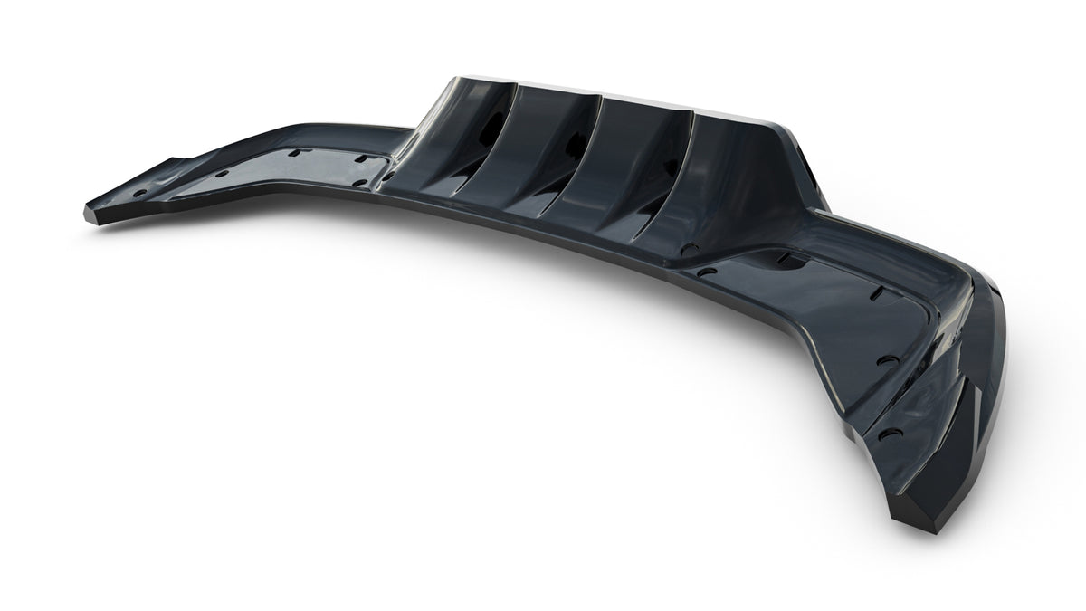 Rear Splitter (with vertical bars) V.2 suitable for Cupra Leon Hatchback Mk1 Facelift