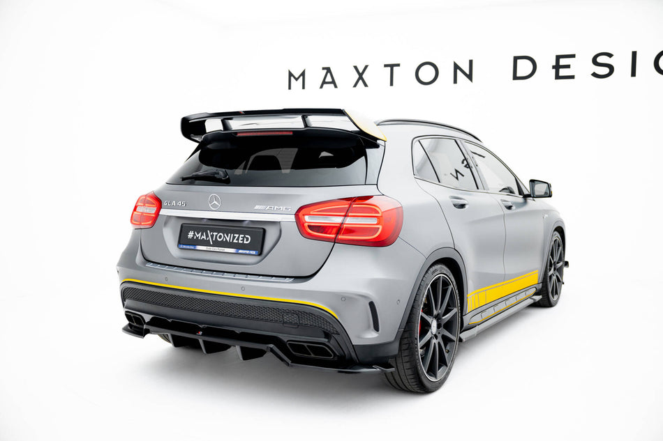 Rear Splitter (with vertical bars) V.2 suitable for Mercedes-Benz GLA 45 AMG X156