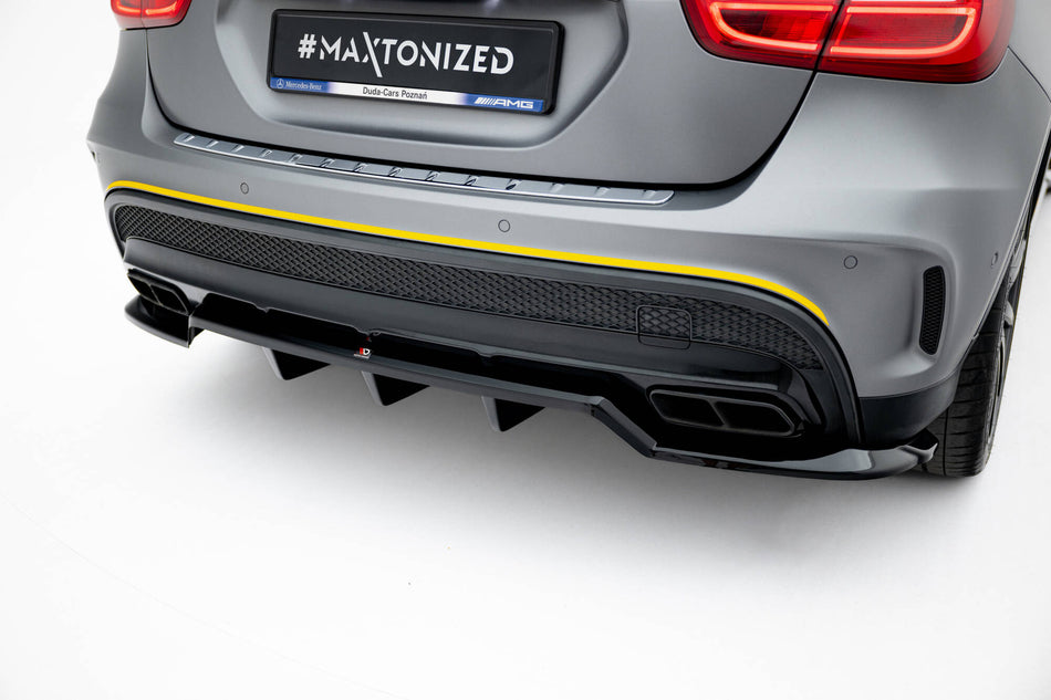 Rear Splitter (with vertical bars) V.2 suitable for Mercedes-Benz GLA 45 AMG X156