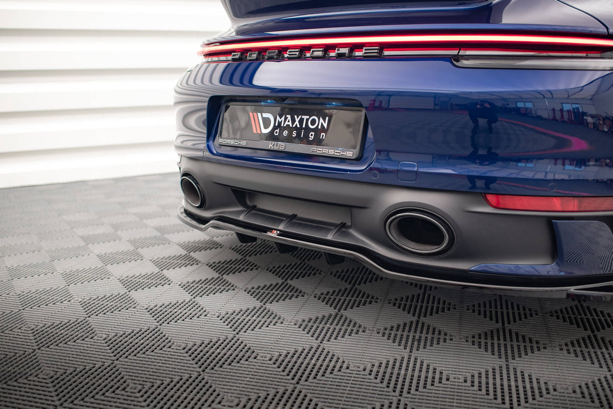 Rear Splitter (with vertical bars) V.2 suitable for Porsche 911 Carrera Aero / Carrera GTS 992