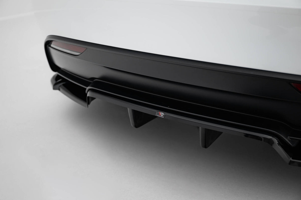 Rear Splitter (with vertical bars) V.2 suitable for Tesla Model 3 Performance Mk1 Facelift