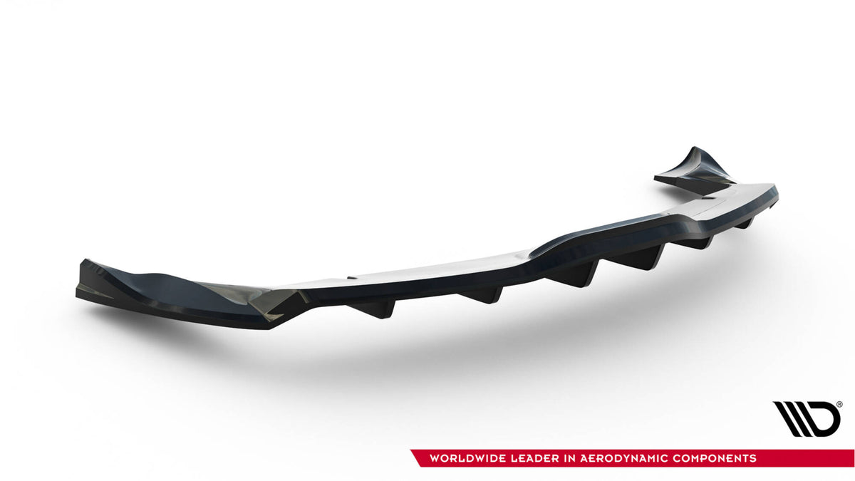 Rear Splitter (with vertical bars) V.2 suitable for Tesla Model X Mk1 Facelift