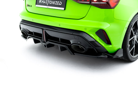 Rear Splitter (with vertical bars) V.3 suitable for Audi RS3 Sportback 8Y Facelift