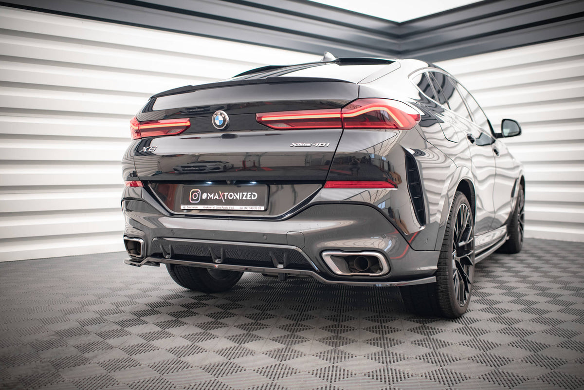 Rear Splitter (with vertical bars) V.3 suitable for BMW X6 M-Pack G06